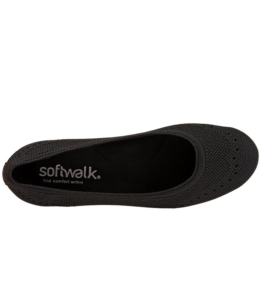 SoftWalk Santorini Tailored Stretch Knit Slip On Flats