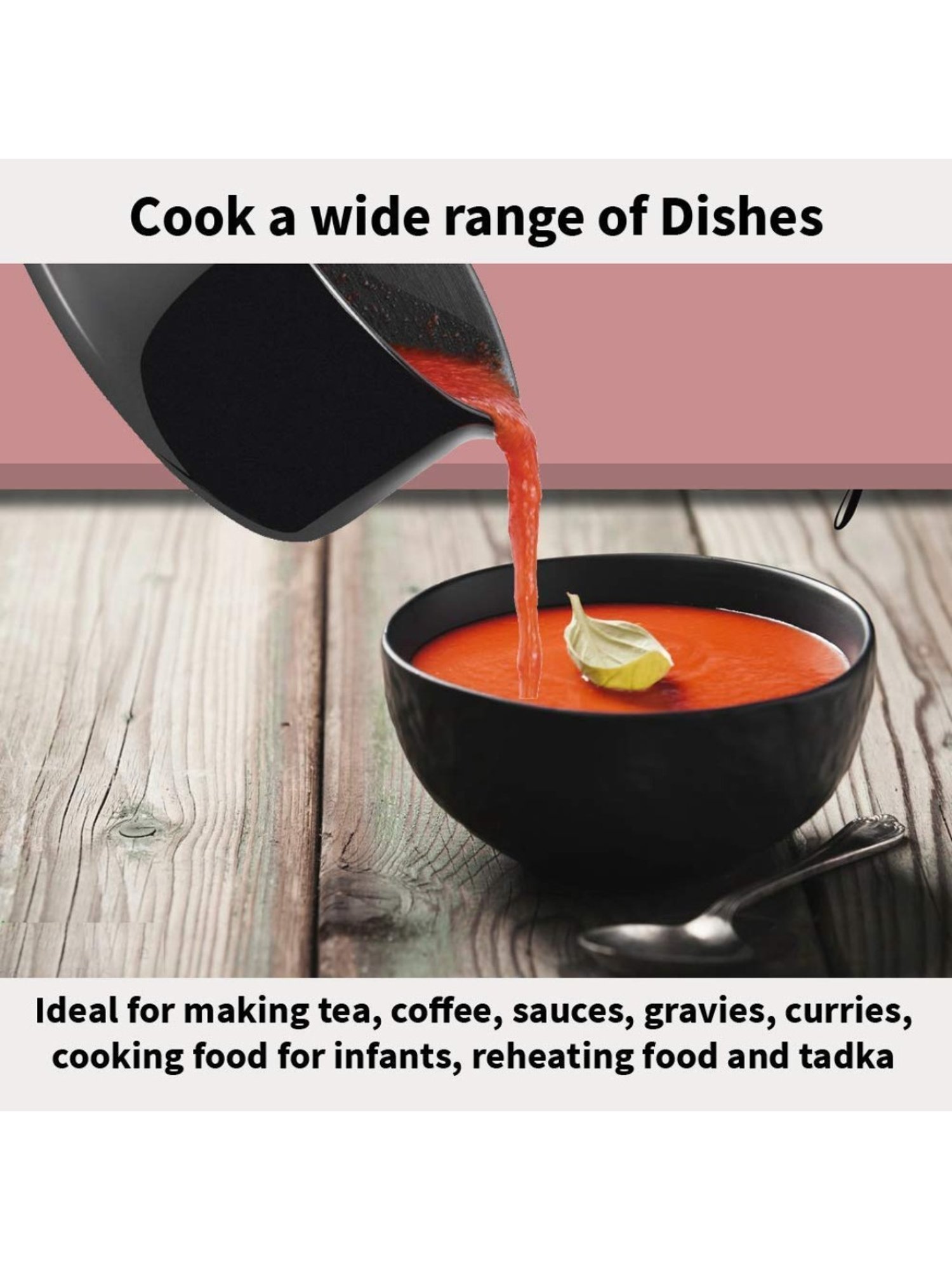 Hawkins Futura Black Aluminium Hard Anodised Saucepan 1.5 L