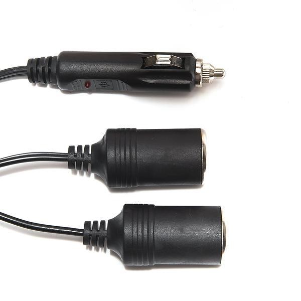 OMNIHIL (10FT) Cigarette Car Lighter DC Outlet Splitter for Black & Decker PAV1200W 12-Volt Cyclonic-Action Automotive Pivoting-Nose Handheld Vacuum Cleaner