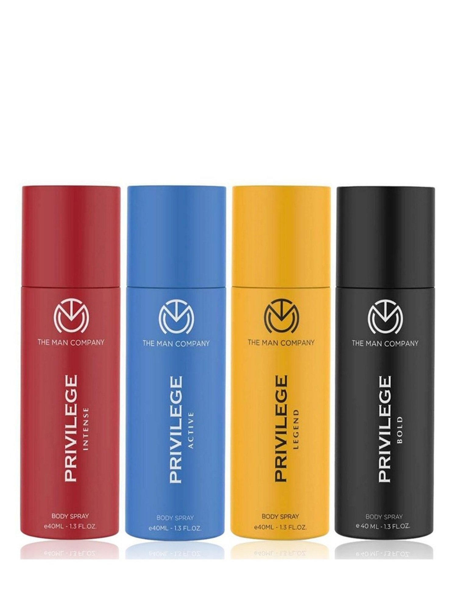 THE MAN COMPANY Privilege Intense, Active, Legend, Bold, Body Spray Set for Men & Women