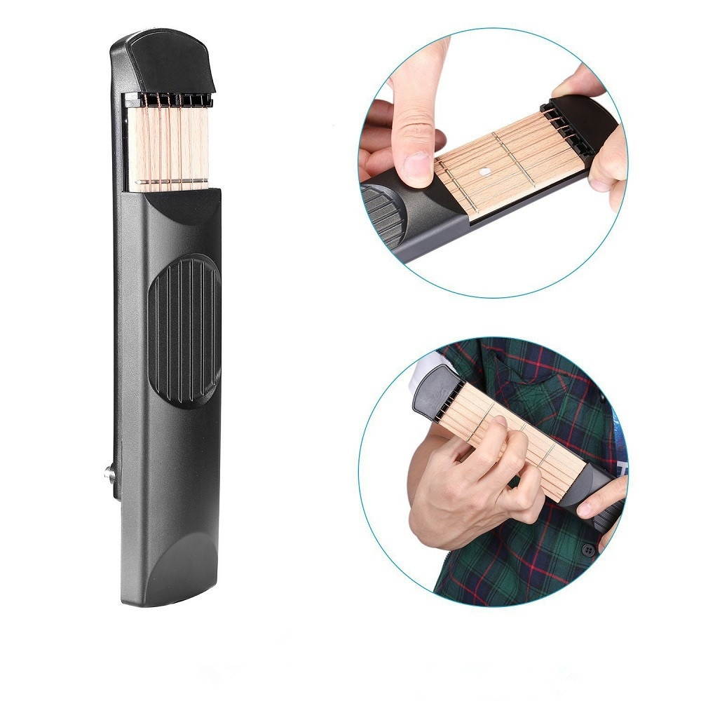 4 Fret Portable Pocket Guitar Practice Tool Guitar Chord Trainer For Beginner