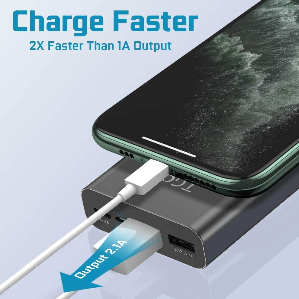 Power Bank Portable Charger 25000mAh Battery Backup for Cell Phones Ultra Compact Portable Phone Charger with Dual Output &USB-C Input External Battery Pack Compatible with iPhone Samsung Smartphones