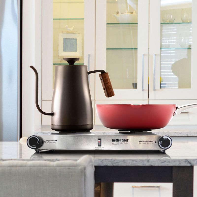 Better Chef IM-302DB Stainless Steel Dual Electric Burner