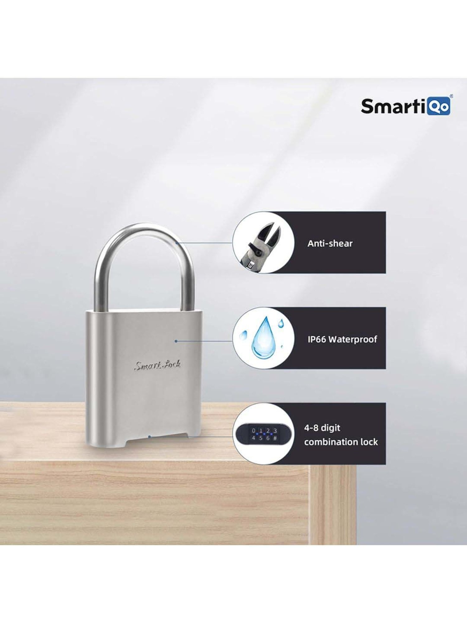 SmartiQo Passcode Padlock