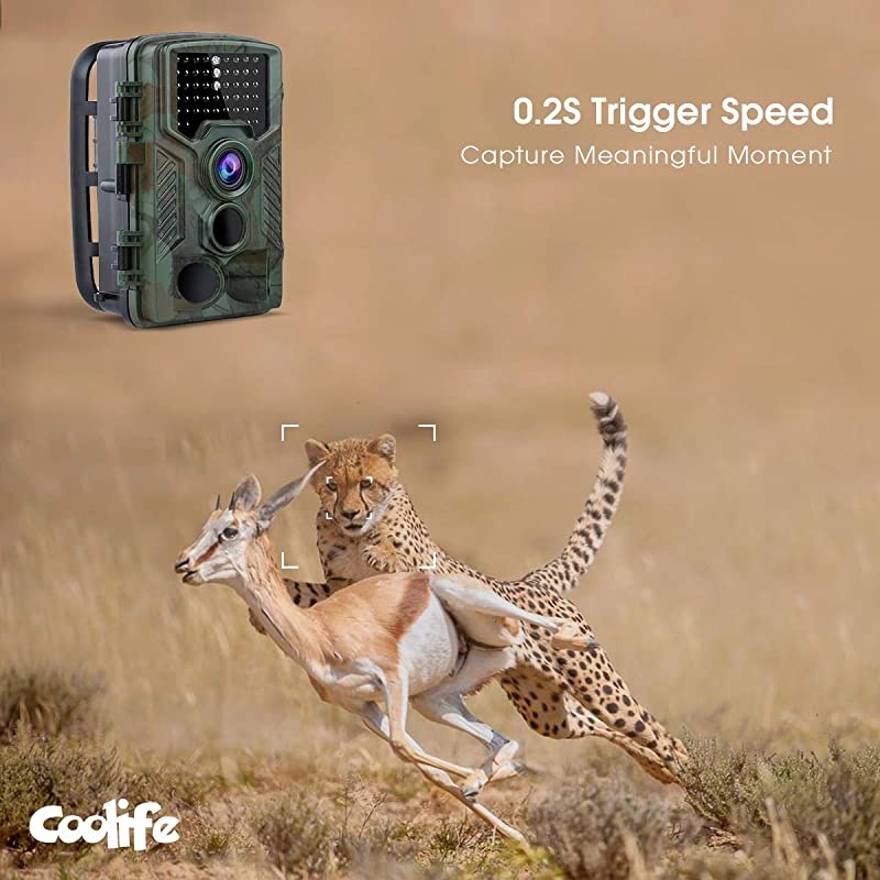 Trail Game Camera 21MP 1080P Hunting Wildlife Camera with 3 Infrared Sensors 49Pcs IR LEDs Night Vision 02S Motion Activated IP67 Waterproof 24quot LCD with 32GB Card