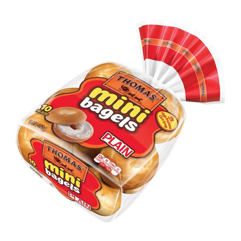 Thomas' Plain Mini Bagels - 15oz/10ct