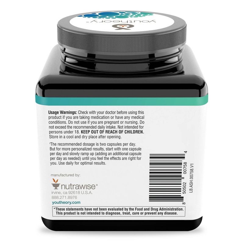 Youtheory Ashwagandha Capsules - 60ct