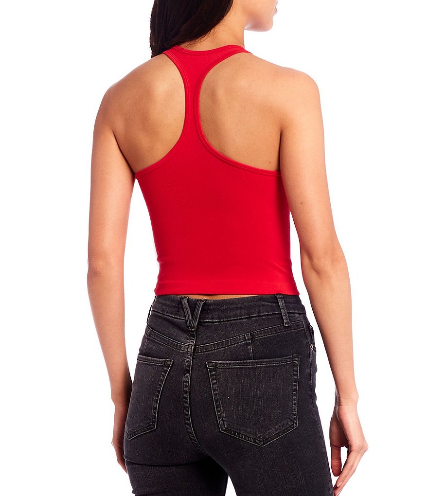 Free People Haley Racerback Cropped Knit Tank