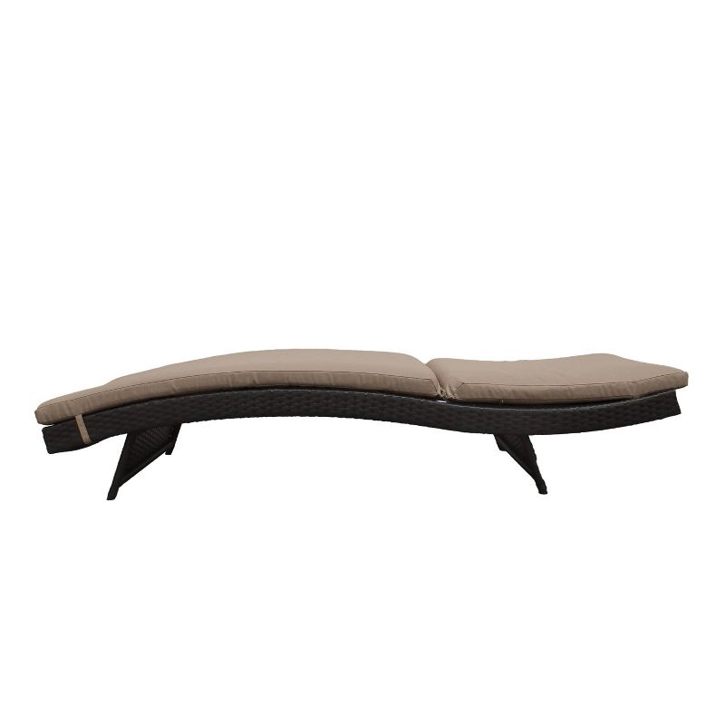 Bali 2pk Patio Chaise Lounges with Cushions - Wheat - TK Classics