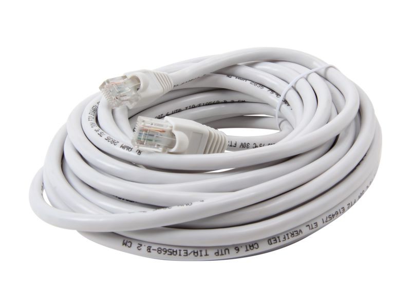 Rosewill RCW-574 25 ft. Cat 6 Network Cable, White