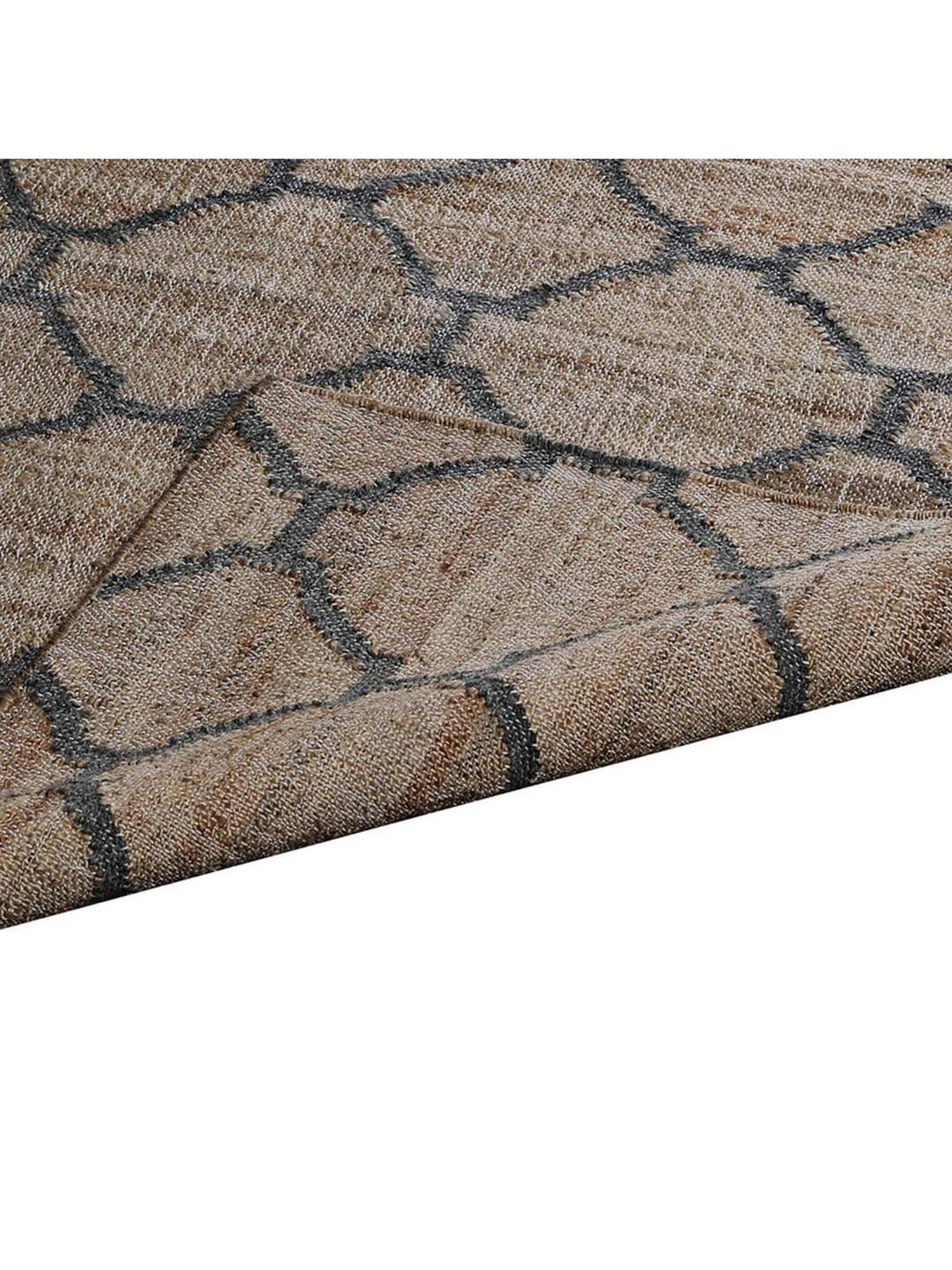 Pequra Beige & Black Jute XL Carpet - Set of 1