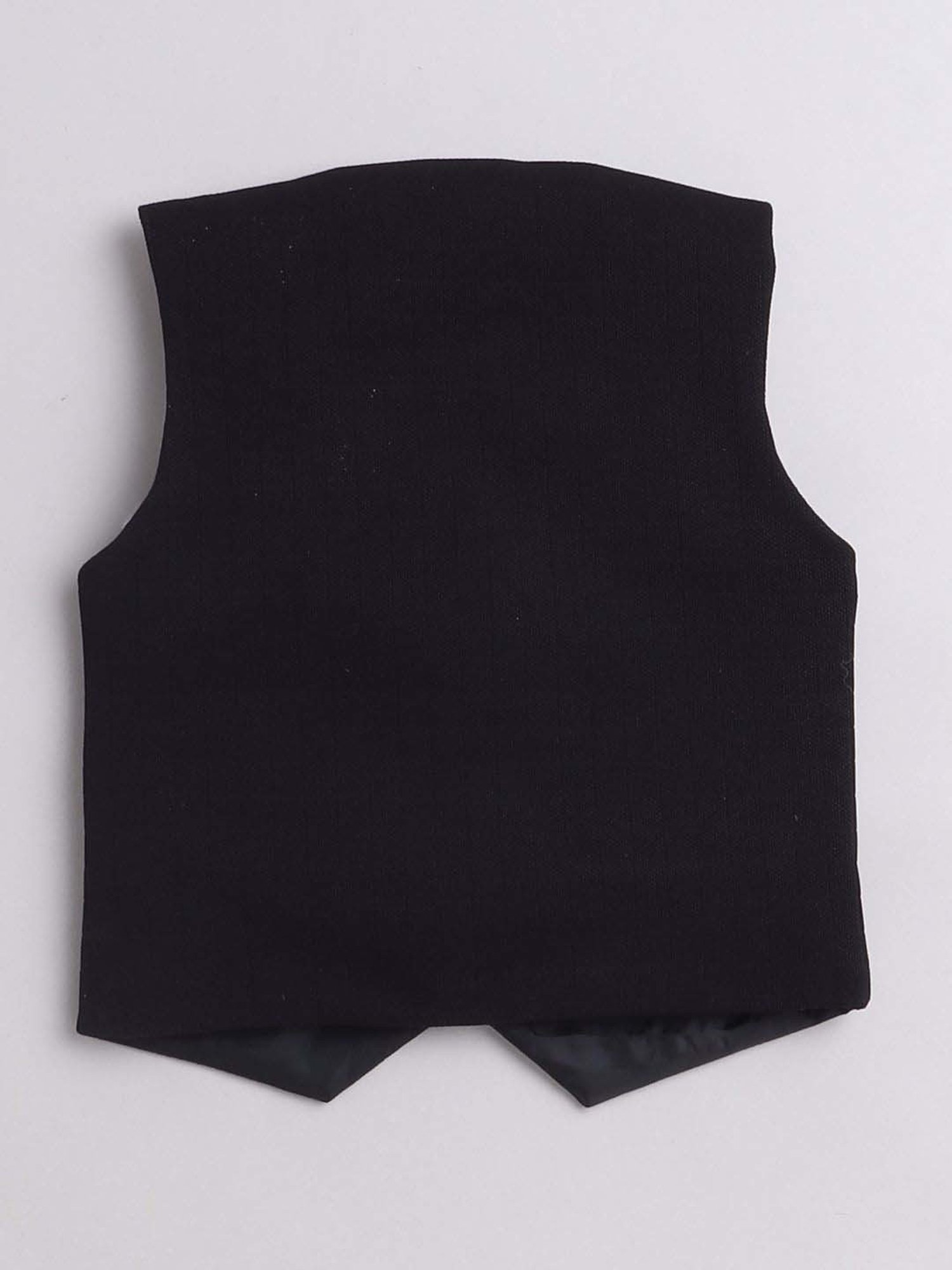 Fourfolds Boys Black Solid Full Sleeves Clothing Set