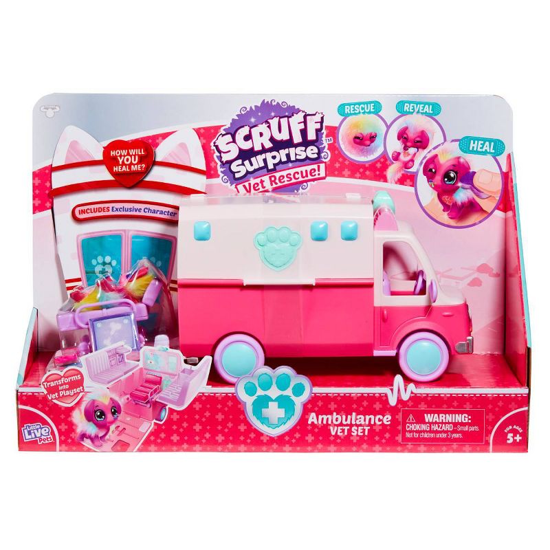 Little Live Pets Scruff Surprise - Ambulance Playset