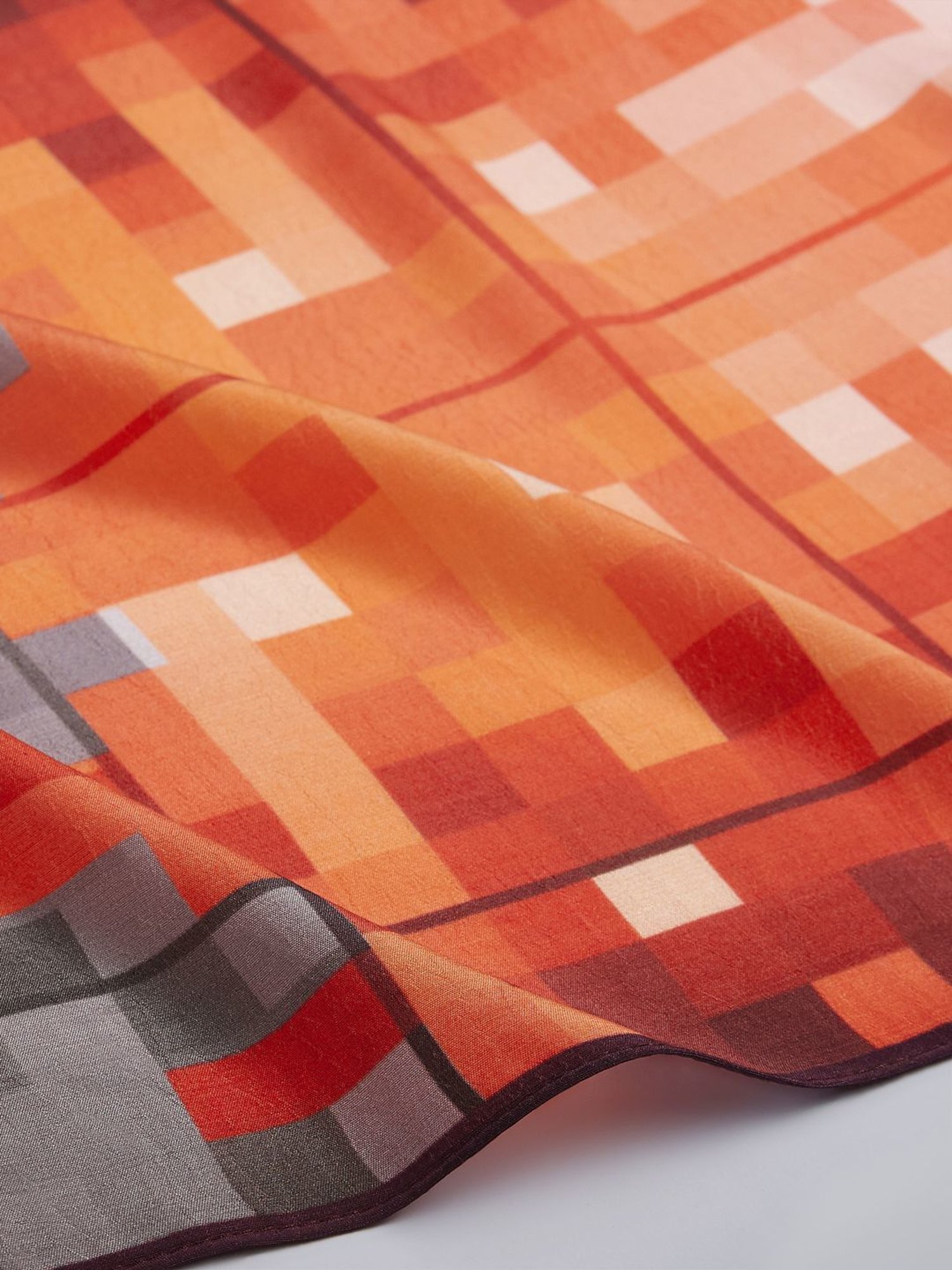Navyasa by liva Red & Orange Printed Scarf