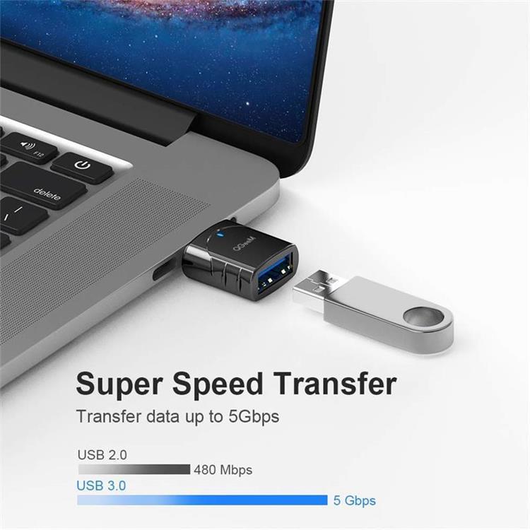 2 Pieces USB C to USB A adapter USB 3.0 Converter Compatible with MacBook Pro