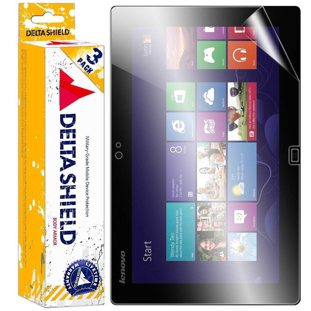 DeltaShield Screen Protector for Lenovo IdeaTab Lynx (K3011)(3-Pack) BodyArmor Anti-Bubble Military-Grade Clear TPU Film