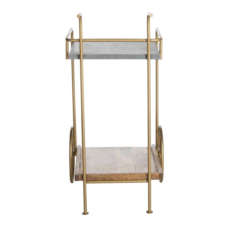 Harper 2 Tier Bar Cart Natural - Safavieh