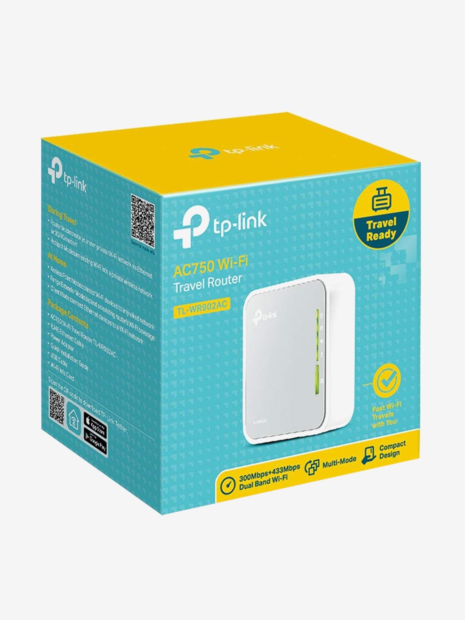 TP-Link TL-WR902AC Wireless Wi-Fi Travel Router (White)