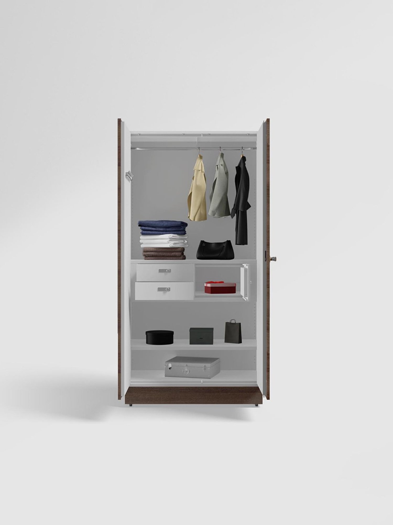 Home Basics 5 Dual Hook Chrome Plated Steel Over the Door Hanging Rack