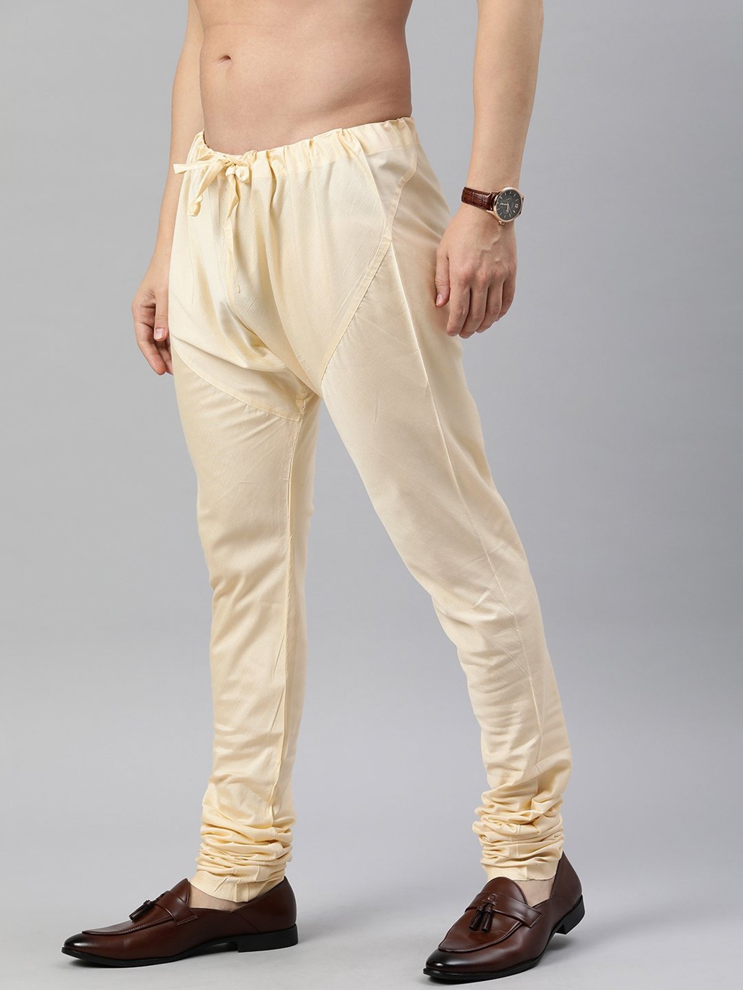 Manthan Beige Regular Fit Churidars