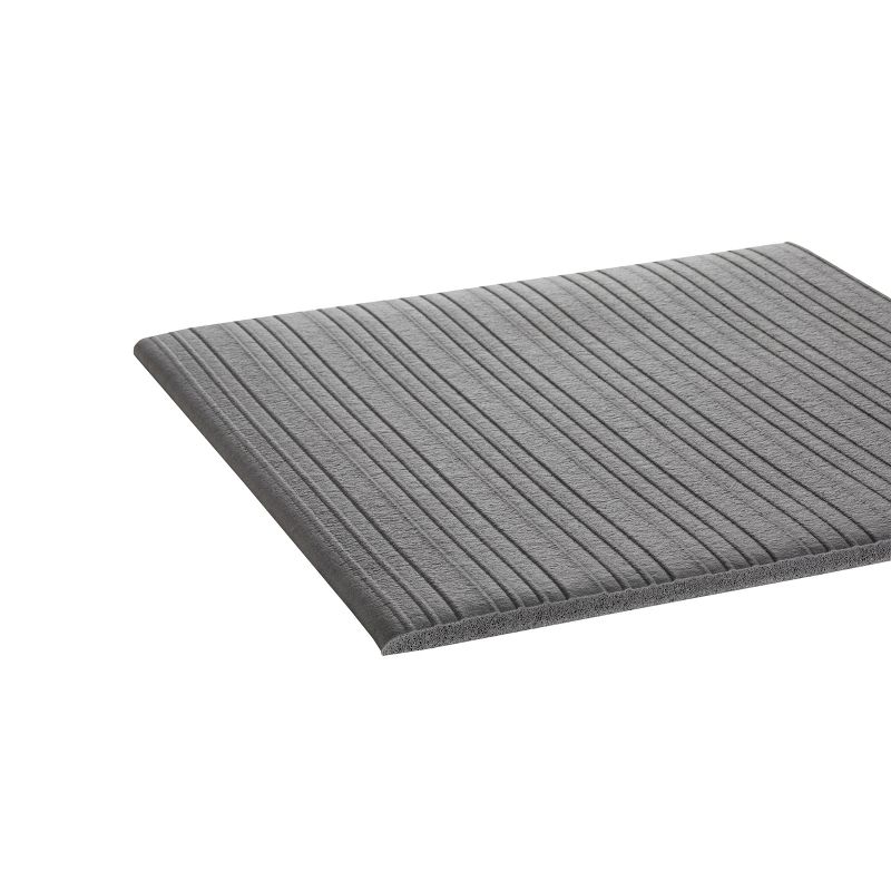 3'x6' Rectangle Solid Floor Mat Gray - Crown