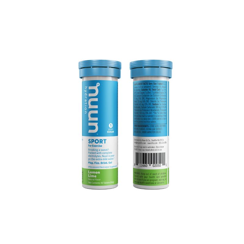 nuun Hydration Sport Vegan Tablets - Strawberry Lemonade, Lemon Lime, & Fruit Punch - 10ct/3pk