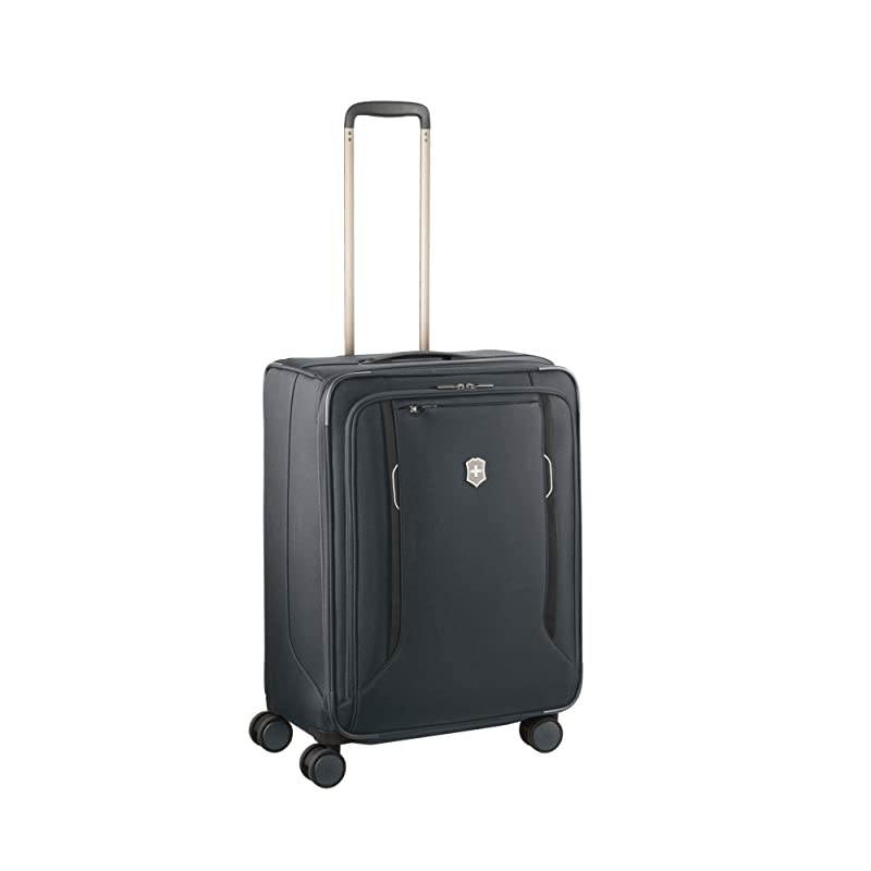 WT 6.0 Softside Spinner Luggage, Black, Checked-Medium (24")