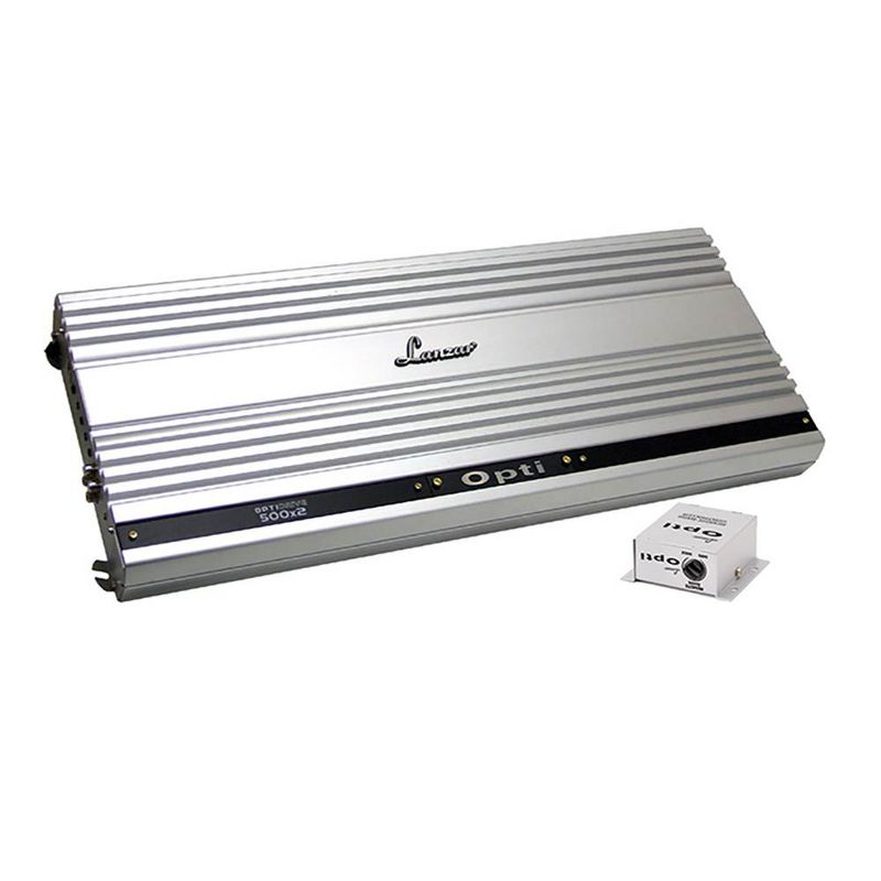 Lanzar OPTI500X2 Optidrive 2000 Watt Powerful Performance 2 Channel Competition Class Mosfet Vehicle Car Truck Amplifier Audio System (4 Pack)