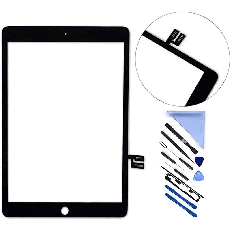 Touch Screen Digitizer for iPad 7 2019 7th Gen 102 A2197 A2198 A2200 Front Glass Replacement with PreInstalled Adhesive Without Home Buttonnot Include LCD + Tools Black