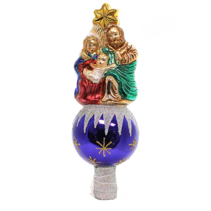 Old World Christmas 9.5" Nativity Tree Top Finial Holy Family  -  Tree Toppers