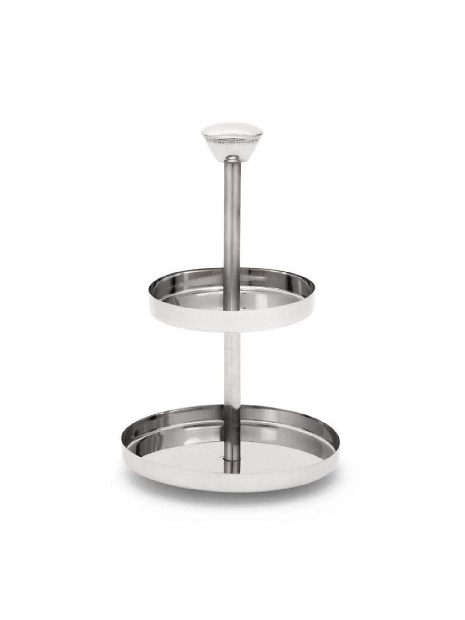 Home4U Silver Stainless Steel Cokkie Stand - Set of 1