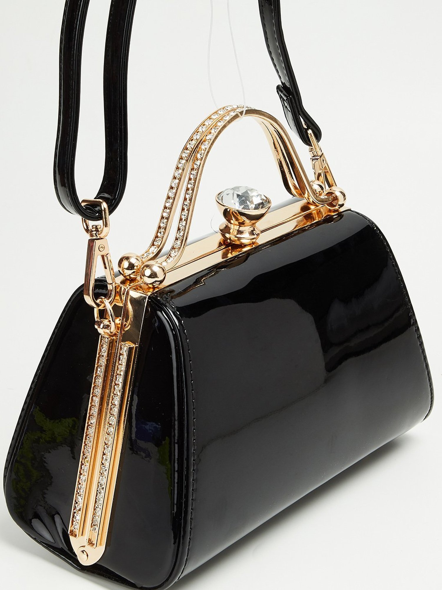 Code by Lifestyle Black Embellished Handbag