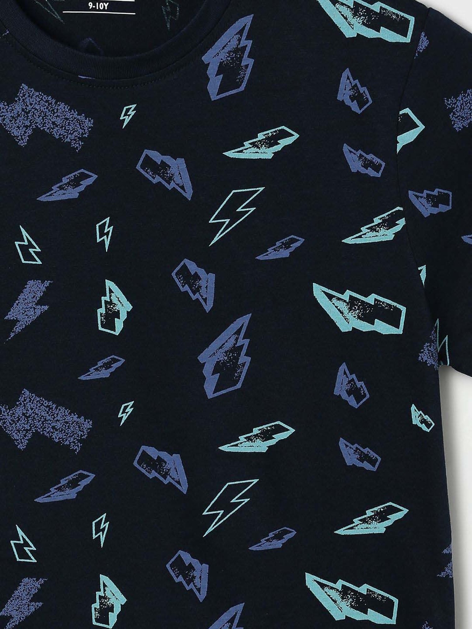 Fame Forever by Lifestyle Kids Navy Cotton Printed T-Shirt