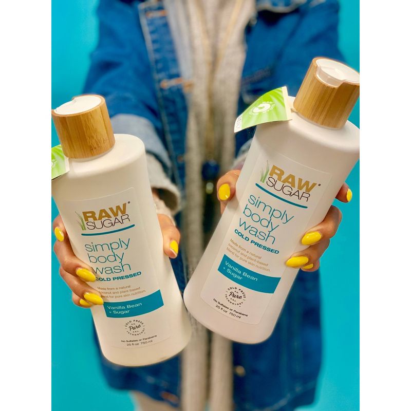 Raw Sugar Vanilla Bean and Sugar Simply Body Wash - 25 fl oz