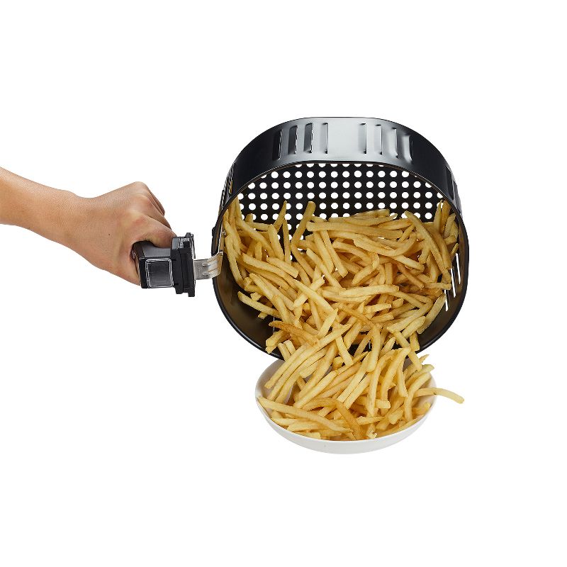 GoWISE USA GW22746 1700 Watt 5.8 Quart 8-in-1 Programmable Digital Air Fryer XL and Recipe Book, Plum