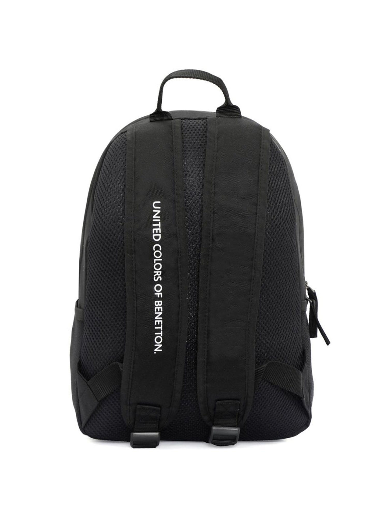 United Colors of Benetton Citron 12 Ltrs Black Medium Backpack