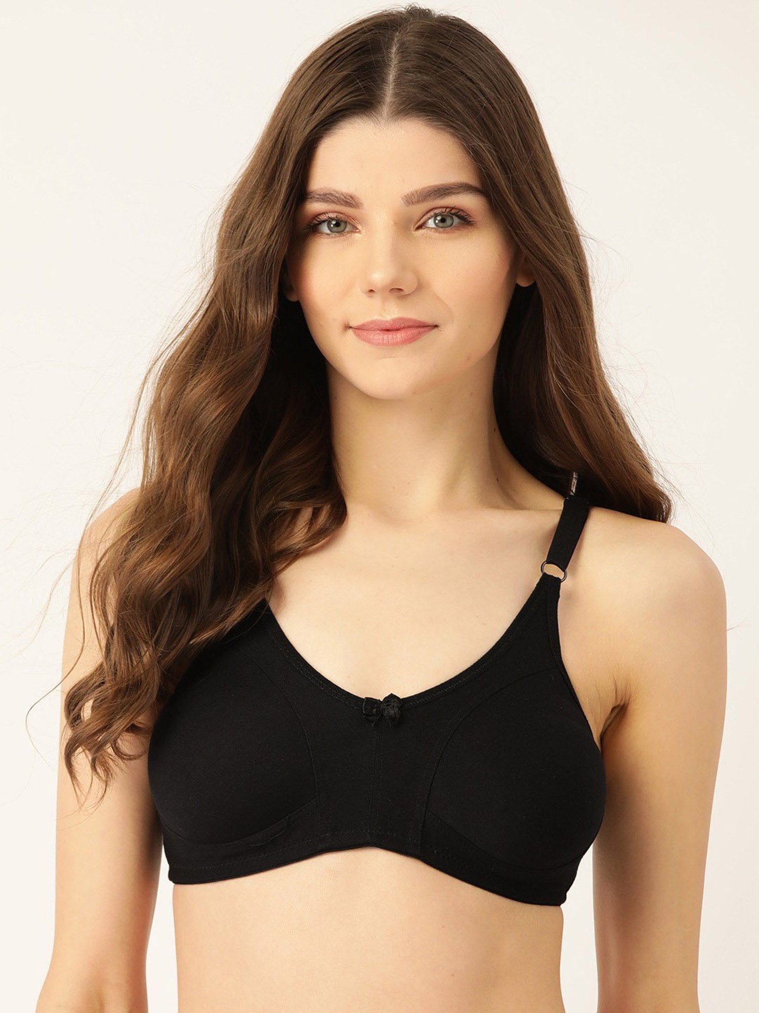 Lady Lyka Black Non Wired Non Padded T-Shirt Bra