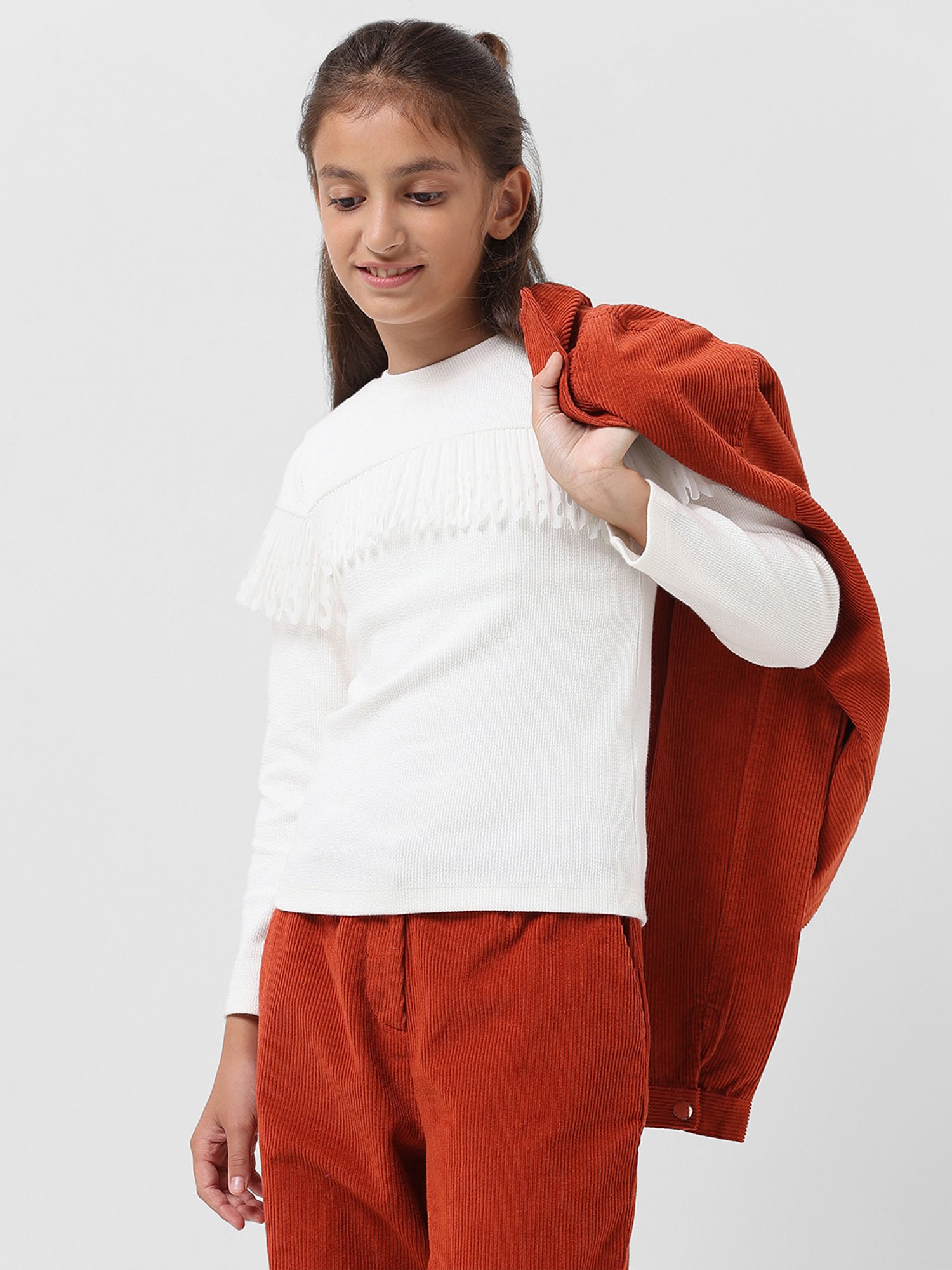 Tiny Girl Kids Pink Solid Top