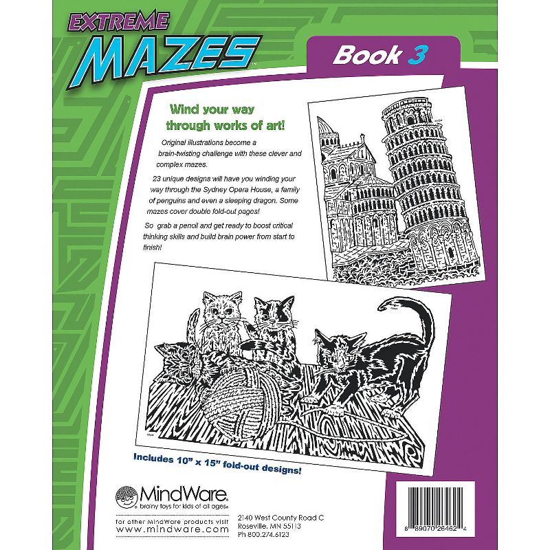 MindWare Extreme Mazes: Book 3 - Brainteasers