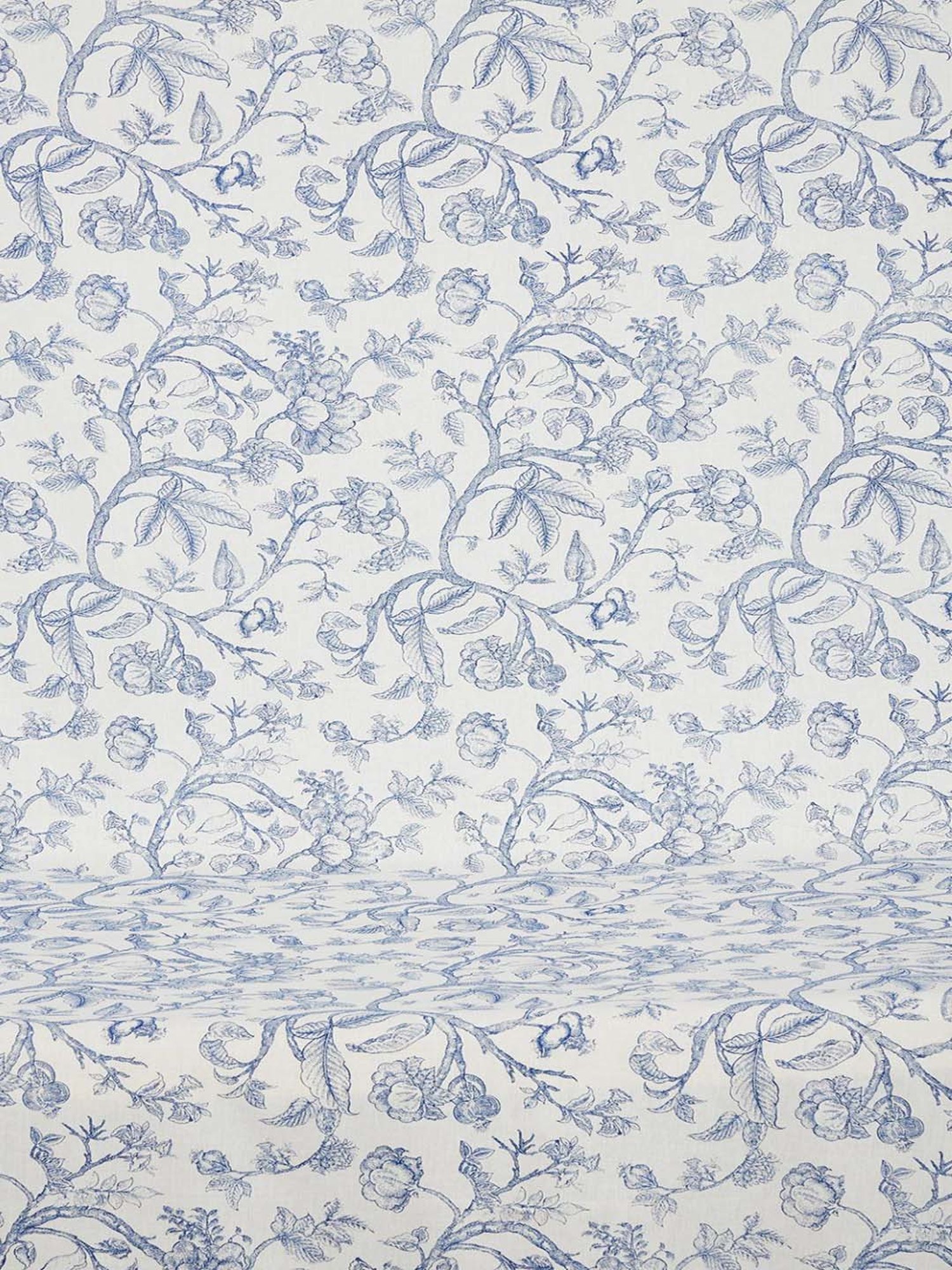 Living Scapes by Pantaloons Blue Cotton Bedsheet With 2 Pillow Covers