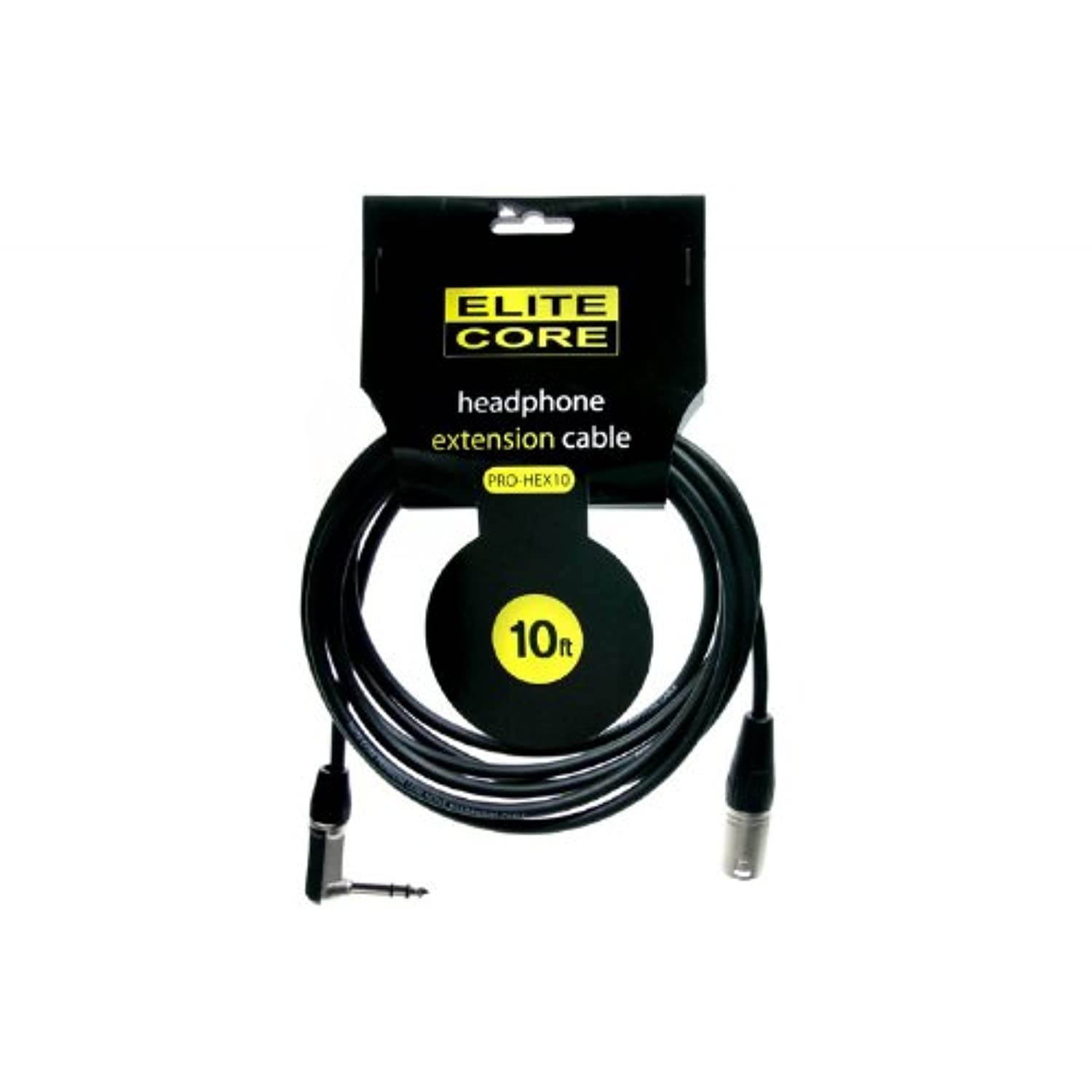 Elite Core EC-PRO-HEX10 10-Feet 1/4-Inch TRS - XLRM Headphone Extension Cable