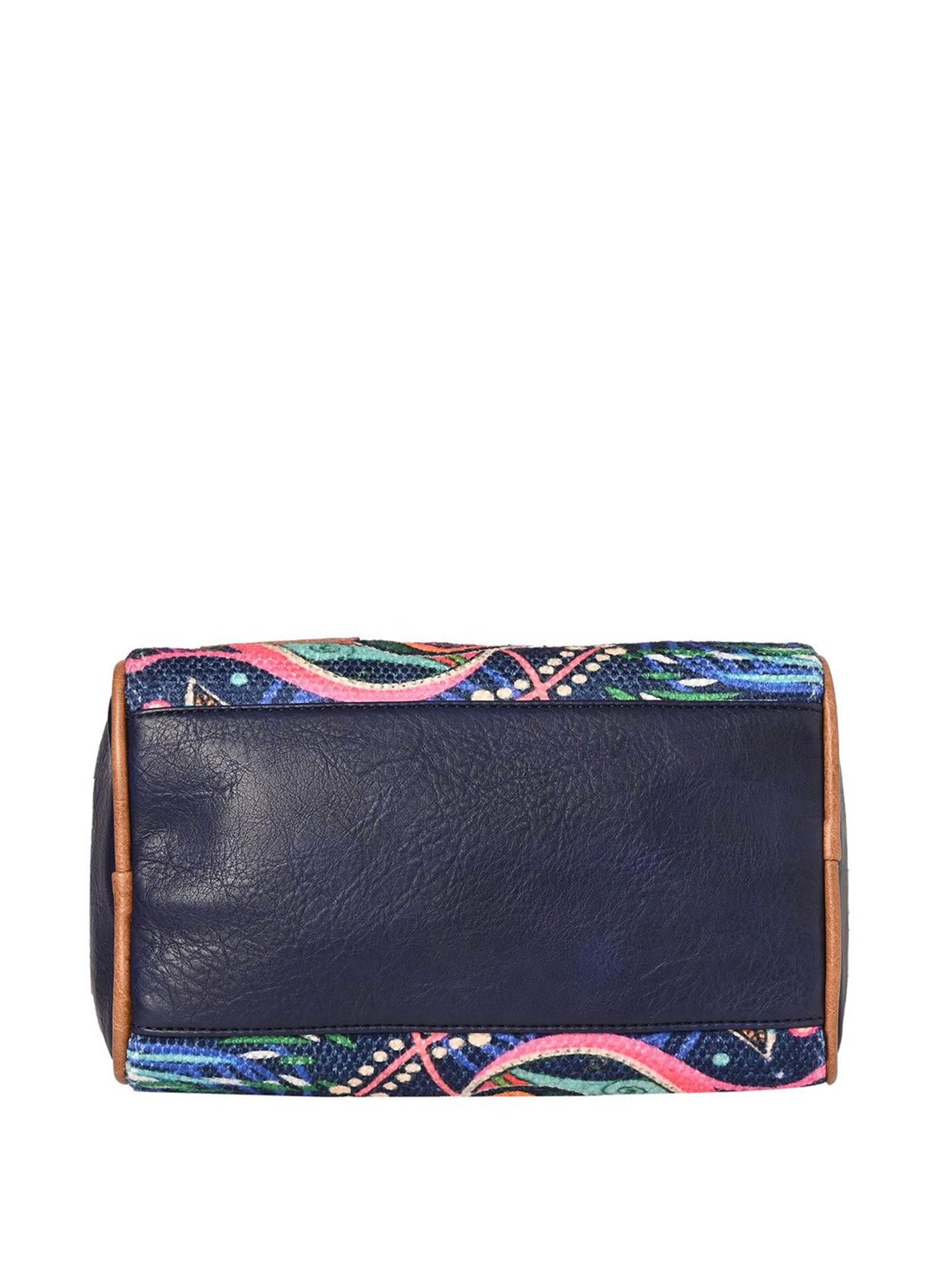 Mona B Oasis Navy Printed Small Handbag