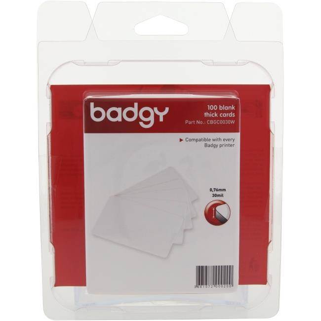 BADGY CBGC0030W Blank ID Cards,30 mil