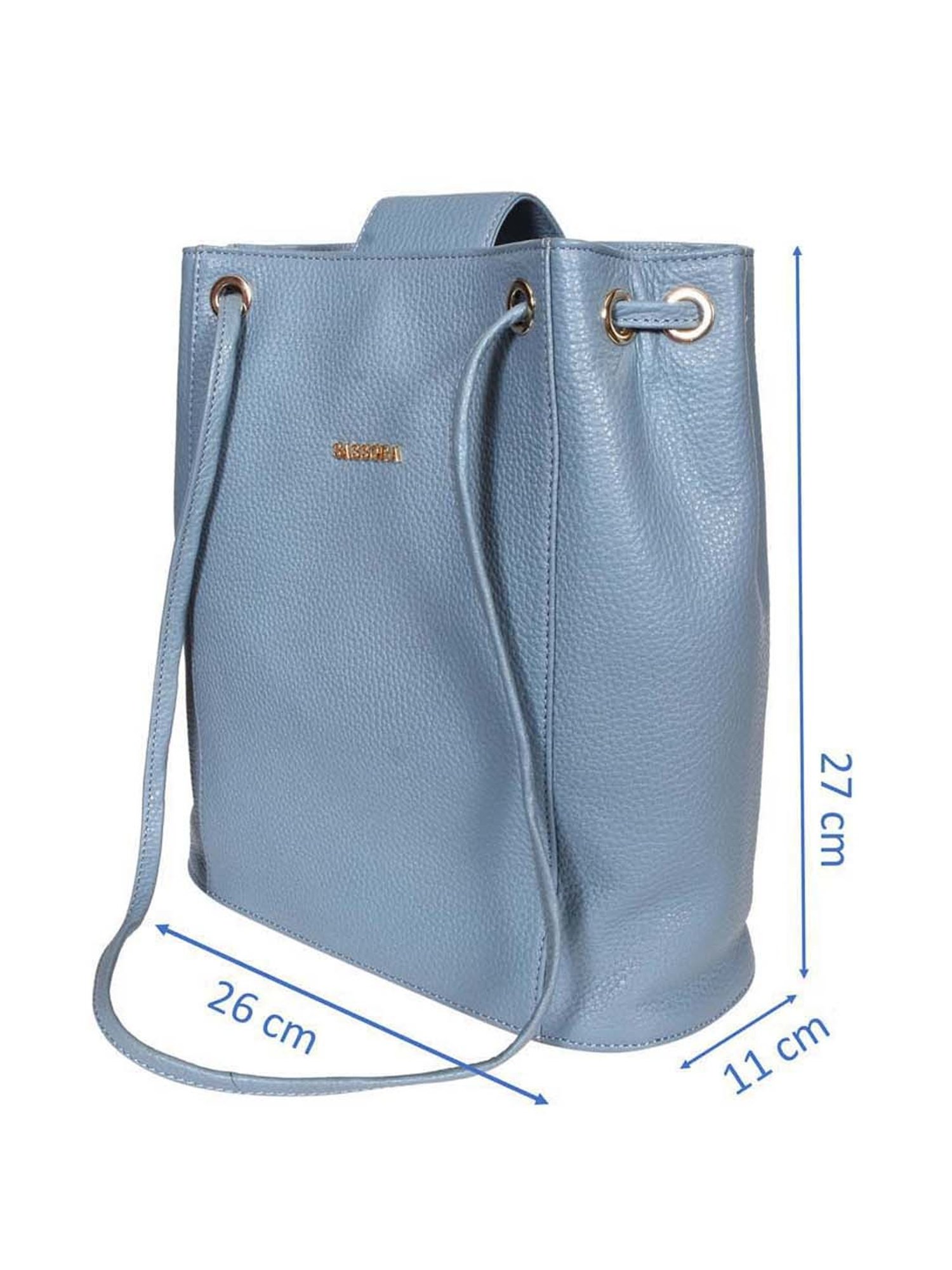 SASSORA Blue Solid Medium Shoulder Bag