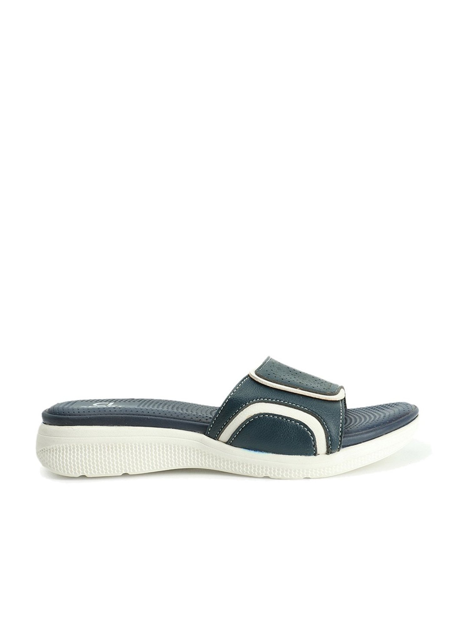 CL Sports by Carlton London Women's Navy Casual Sandals