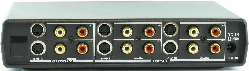 4x2 Auto S-Video/RCA Composite Audio Switcher SB-5425