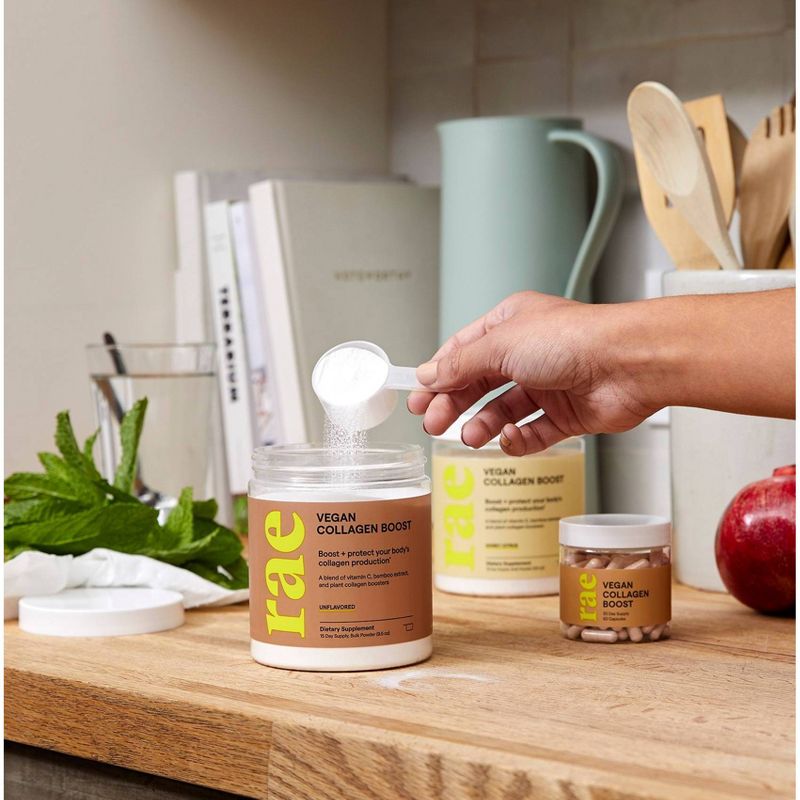 Rae Vegan Collagen Boost Dietary Supplement Bulk Powder - Honey Citrus - 9.5oz