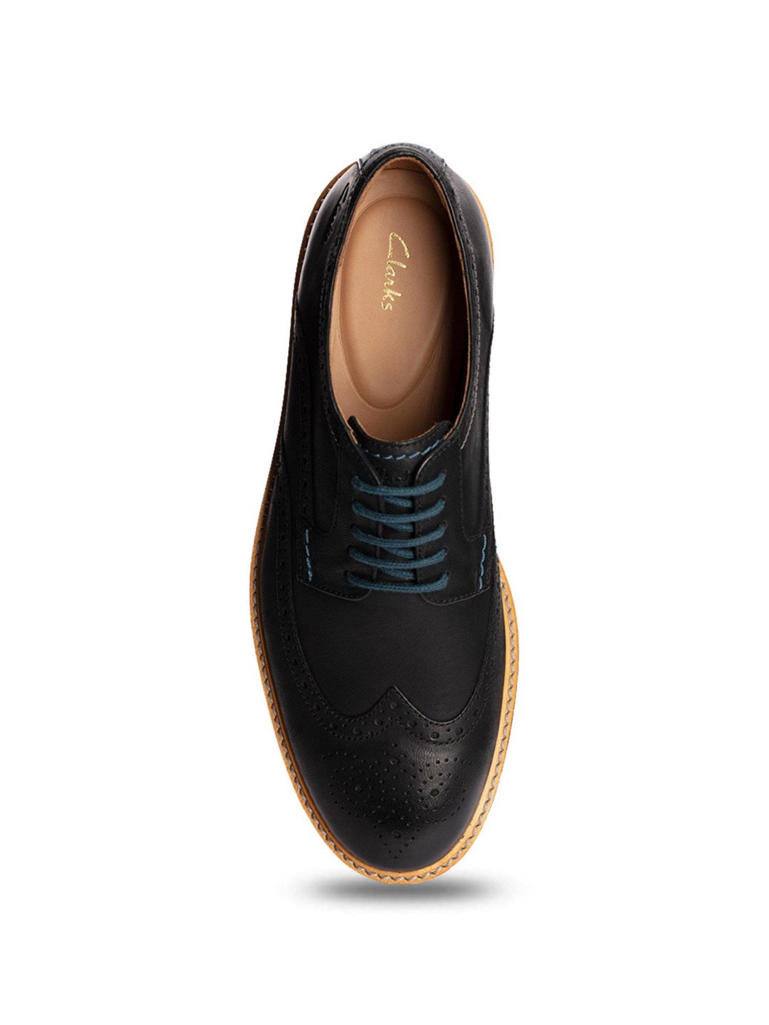 Clarks Men's AtticusLTLimit Black Brogue Shoes