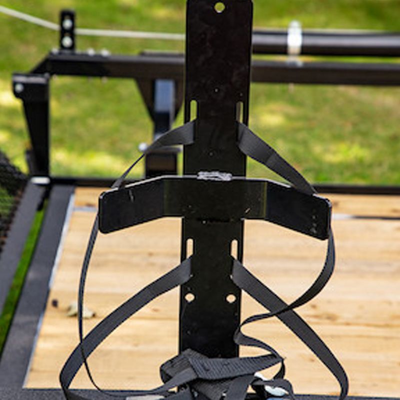 Buyers LT25 Landscaping Construction Truck and Trailer Carbon Steel Adjustable Strap Round 5 Gallon Water Cooler Rack, Black