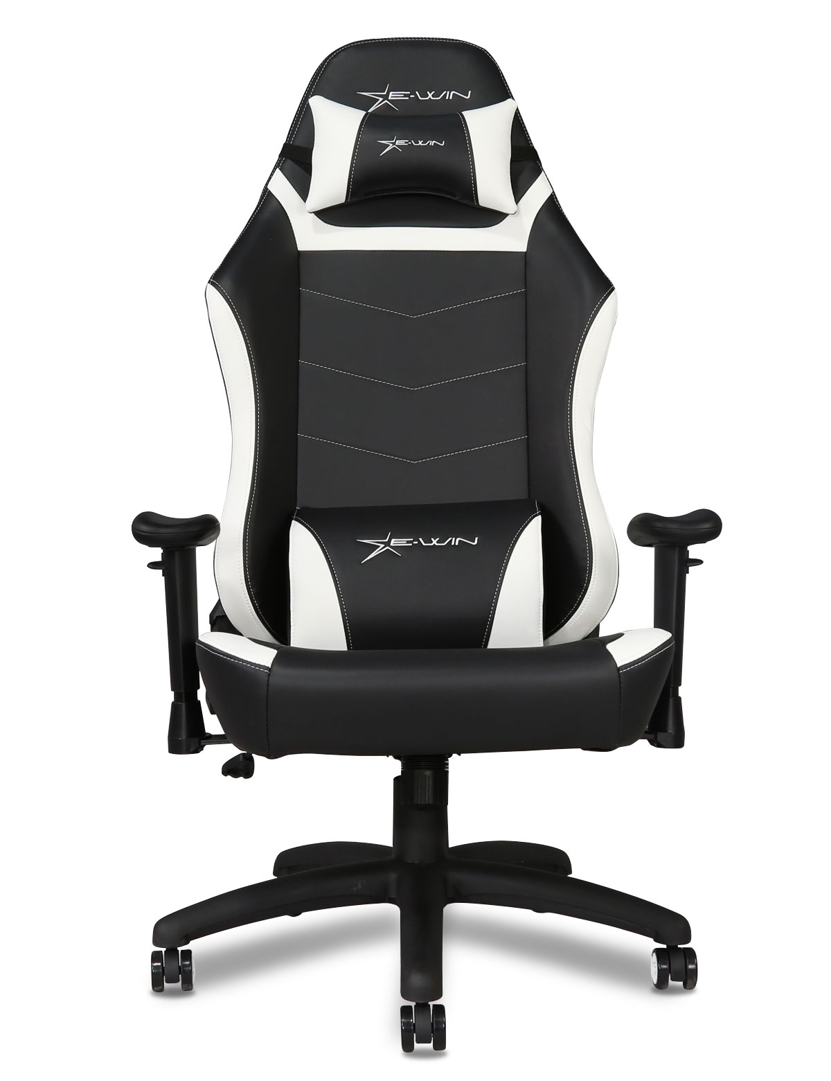 EWin Gaming and Office Chair KTC Knight Series Ergonomic With Head and Back Pillows (Black and Blue)